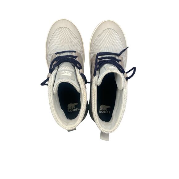 Sorel Womens Gray Out N About III Full Grain Leather Upper Mid Top Sneakers 8.5 - Picture 11 of 11